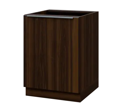 SIS - 6D spodní skříňka, 1-dveřová, levá, 870x600x600, ořech královský